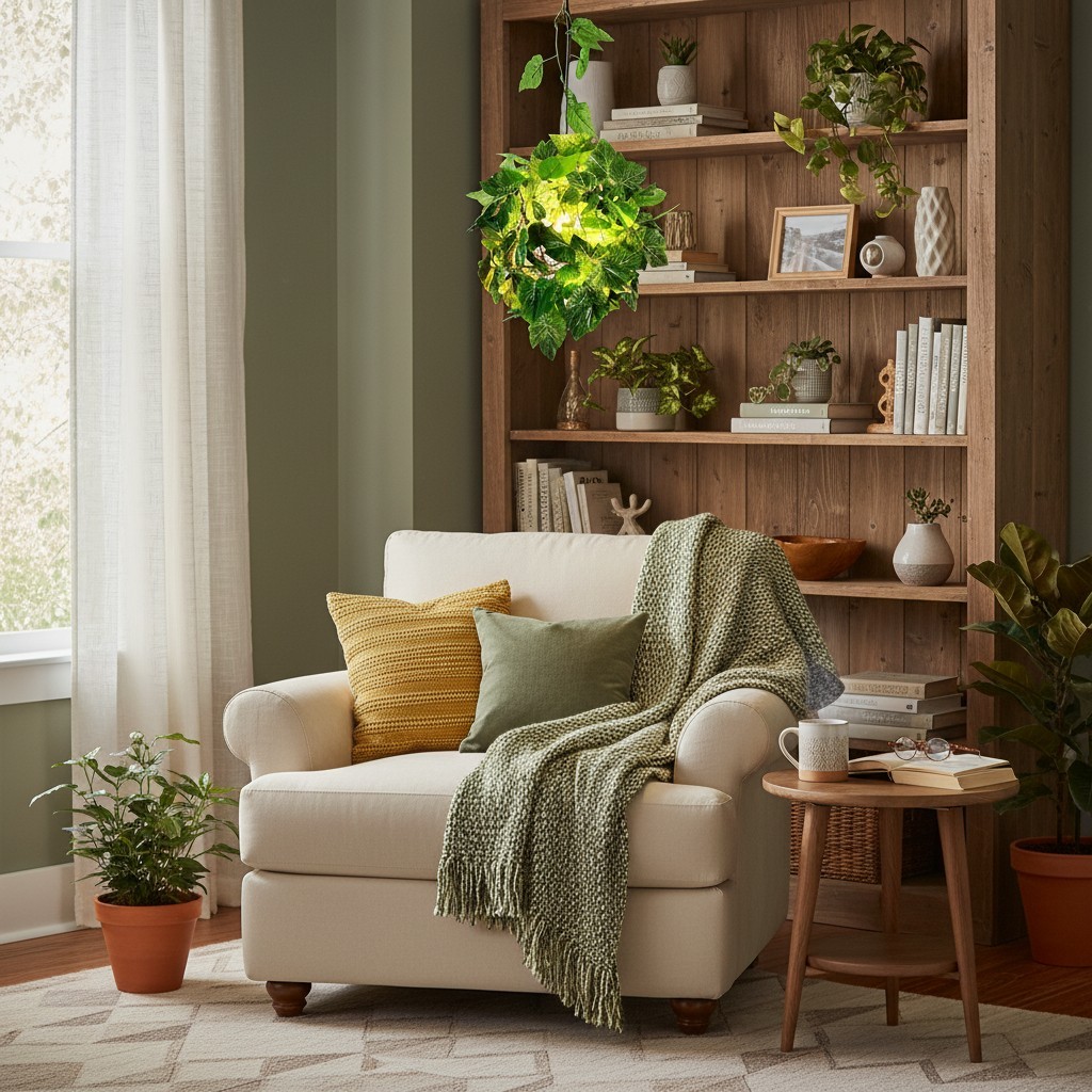 Boltvein hanglamp met natuurlijke uitstraling - Botanisch-industriële fusie voor een modern interieur HL2414