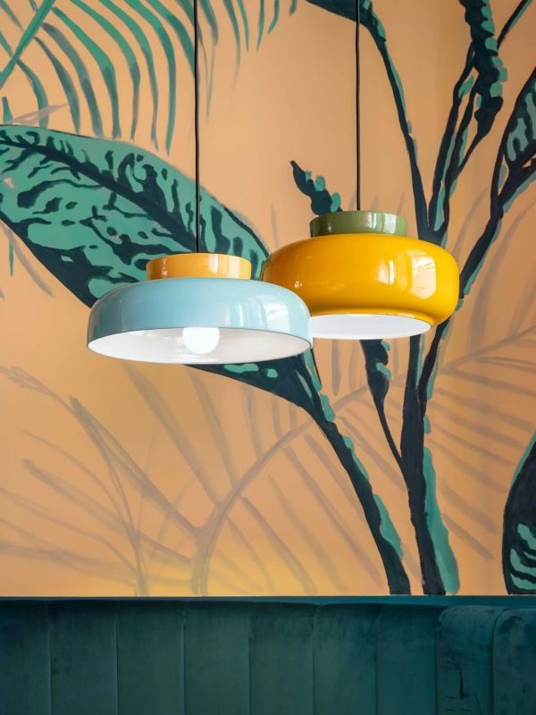 Fiesta Kleurrijke Kom Hanglamp - Moderne Keramische Hanglamp voor Slaapkamer HL1639
