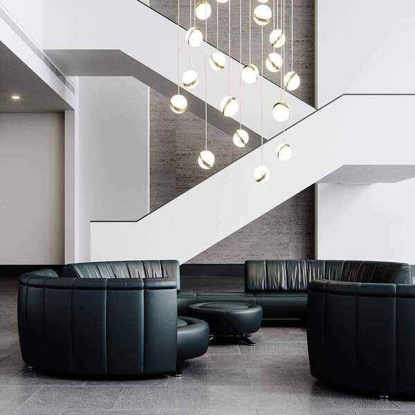 Crescent Opalen Bol Hanglamp