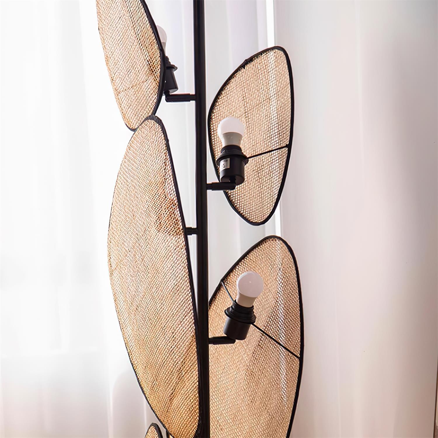 Creatieve natuurlijke rotan vloerlamp HL745