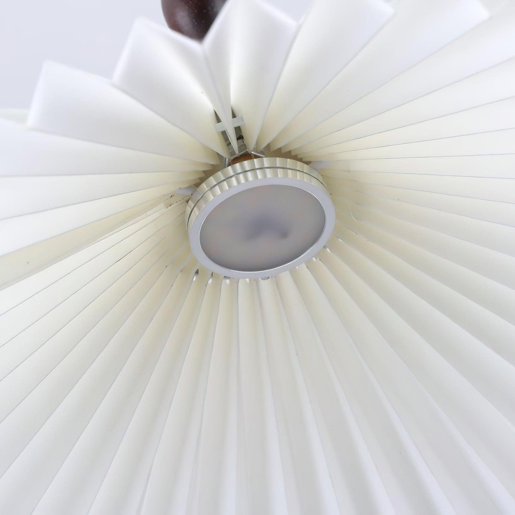 Eenvoudige witte papieren bloemenhanglamp HL431