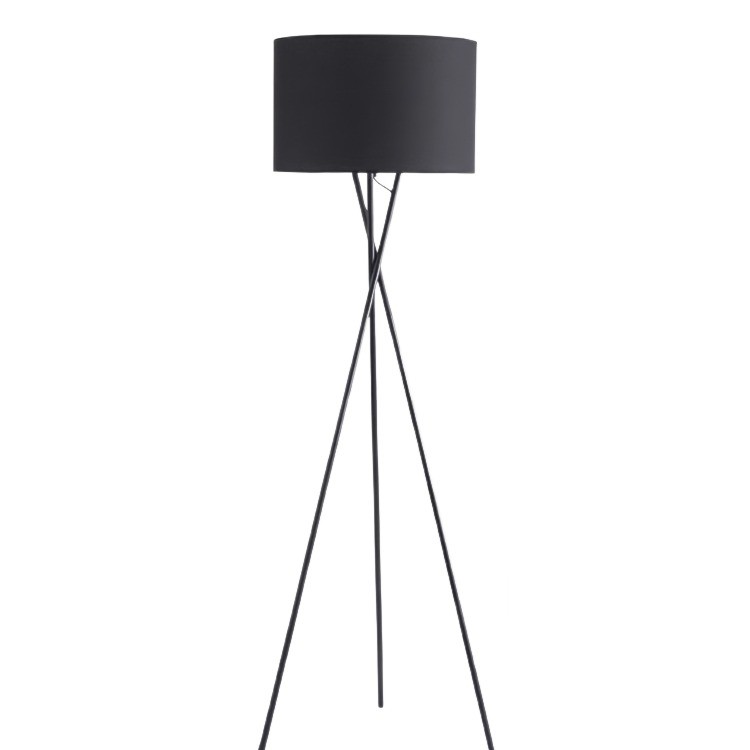 Uptown zwarte driepoot vloerlamp
