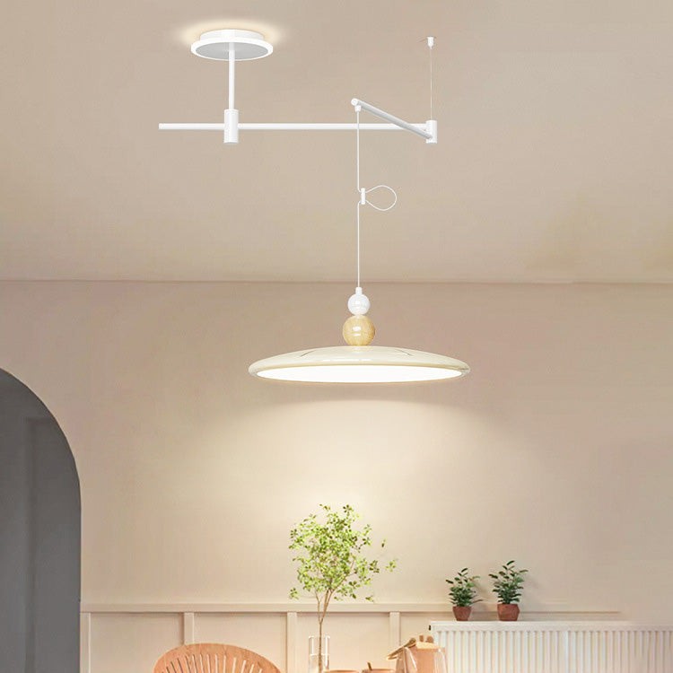Nordic Iron Flying Saucer LED verplaatsbare rocker arm hanglamp HL1107
