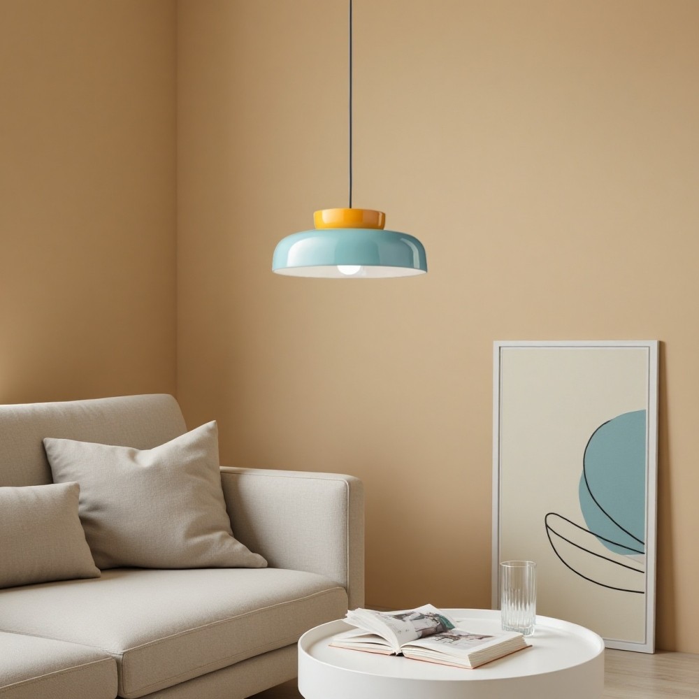 Macri Bauhaus hanglamp - middeleeuwse schijflamp voor keuken HL1327