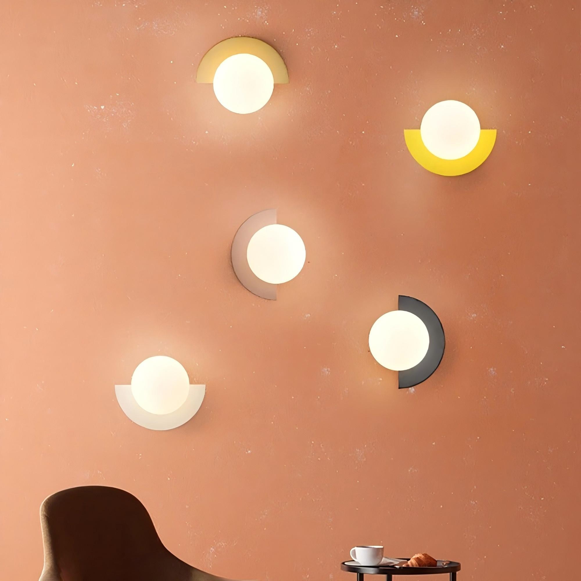 Macaron Kleurrijke Orb Wandlamp HL305