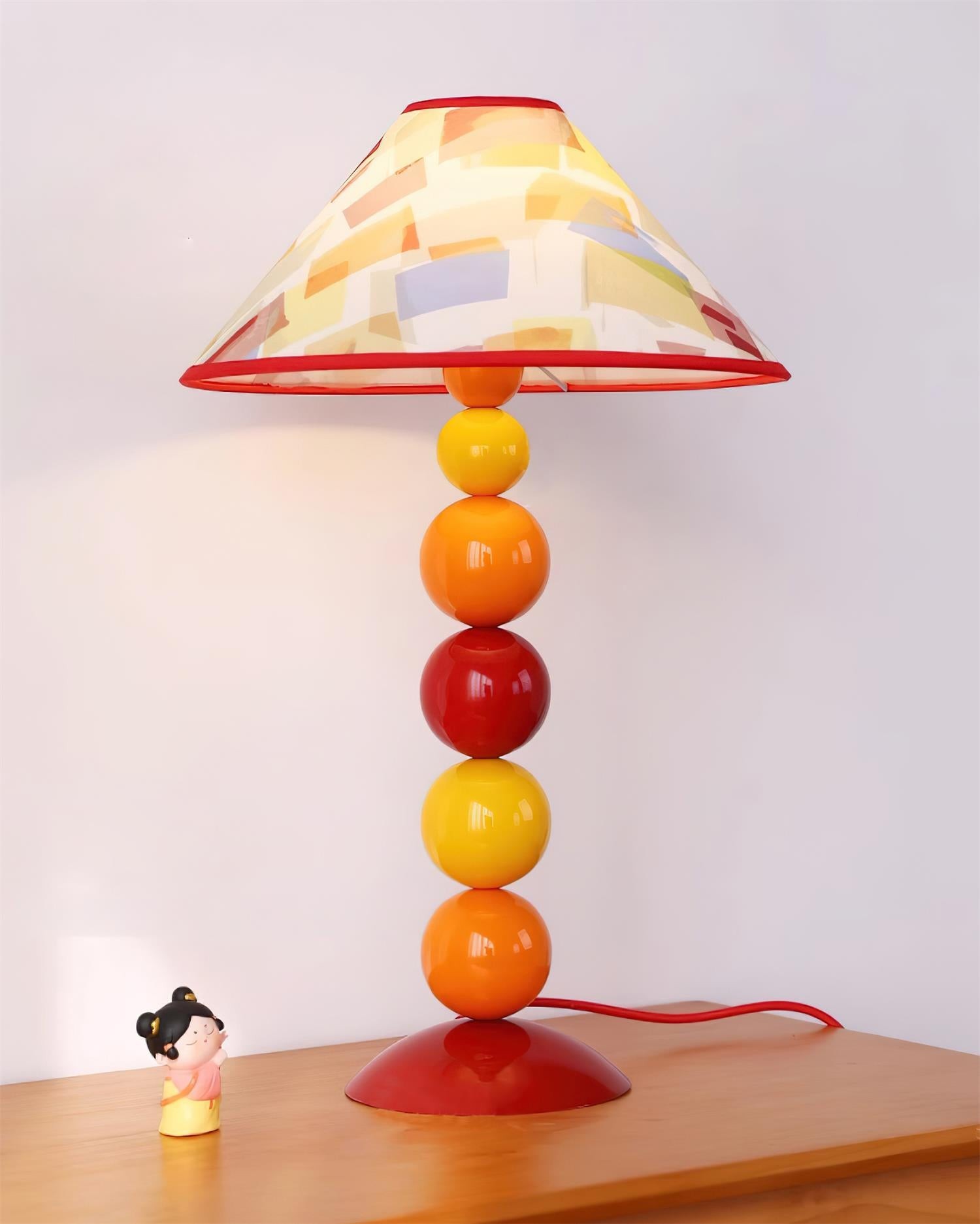 Retro kleurrijke stapelbare bal tafellamp HL724