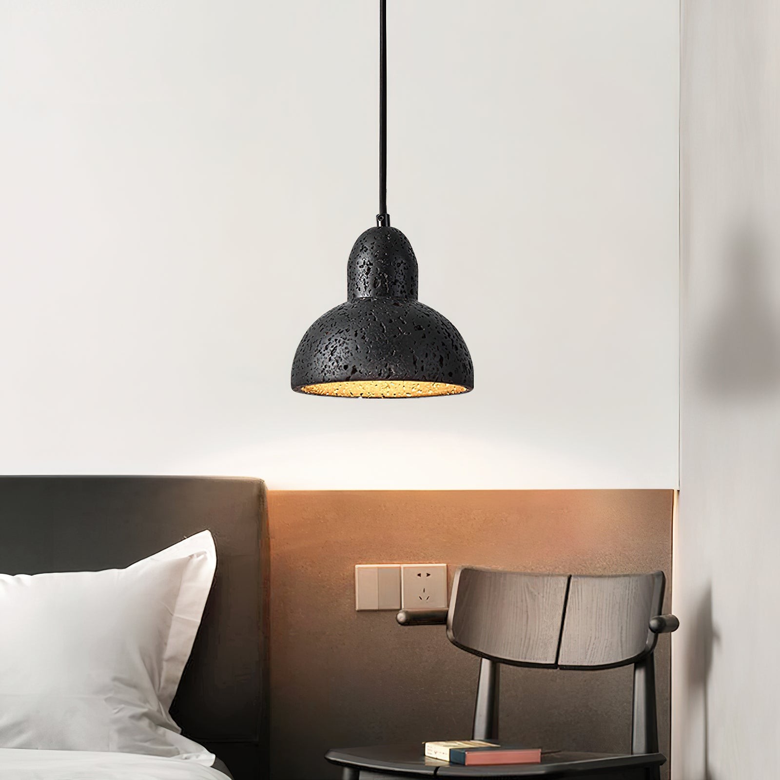 Wabi-Sabi Stijl Creatieve Travertijn Hanglamp HL899