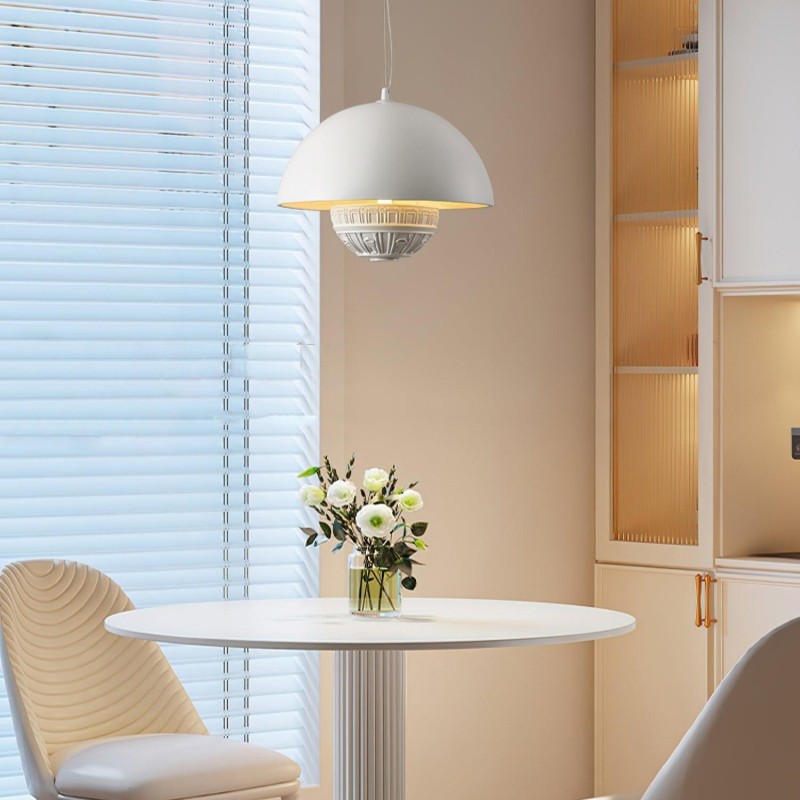 Halfronde metalen hanglamp HL658