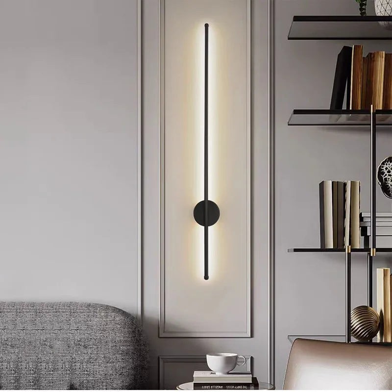 Moderne zwarte aluminium wandlamp HL3403