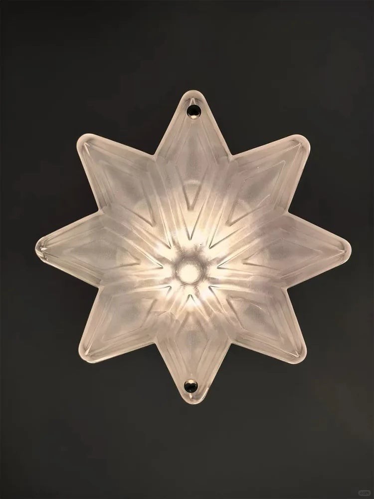 Art Deco Astris Star Kroonluchter - Decoratief armatuur van gematteerd glas voor eetkamer HL1791
