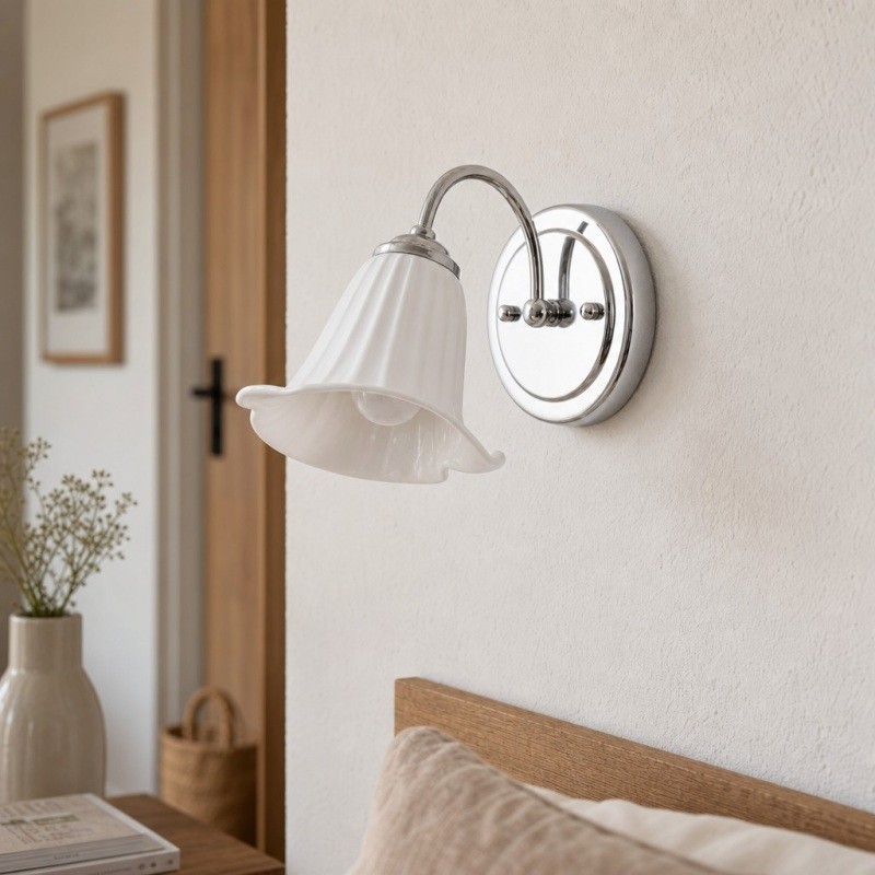 Celvane Elegante Calla Lelie Wandlamp - Franse Minimalistische Verlichting voor Slaap- en Woonkamer HL3603