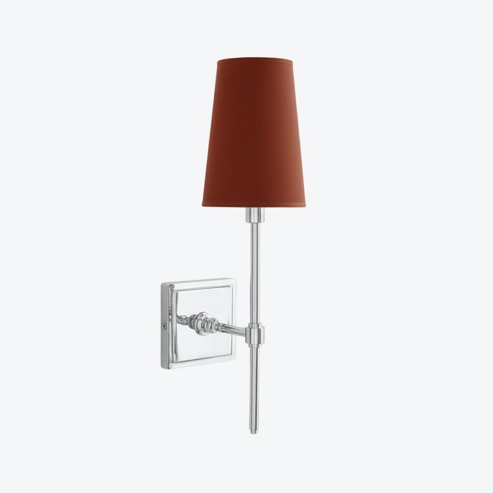 Derlina Witte Linnen Wandlamp – Retro Metalen Verlichtingsarmatuur met Meerdere Hoofden HL1433