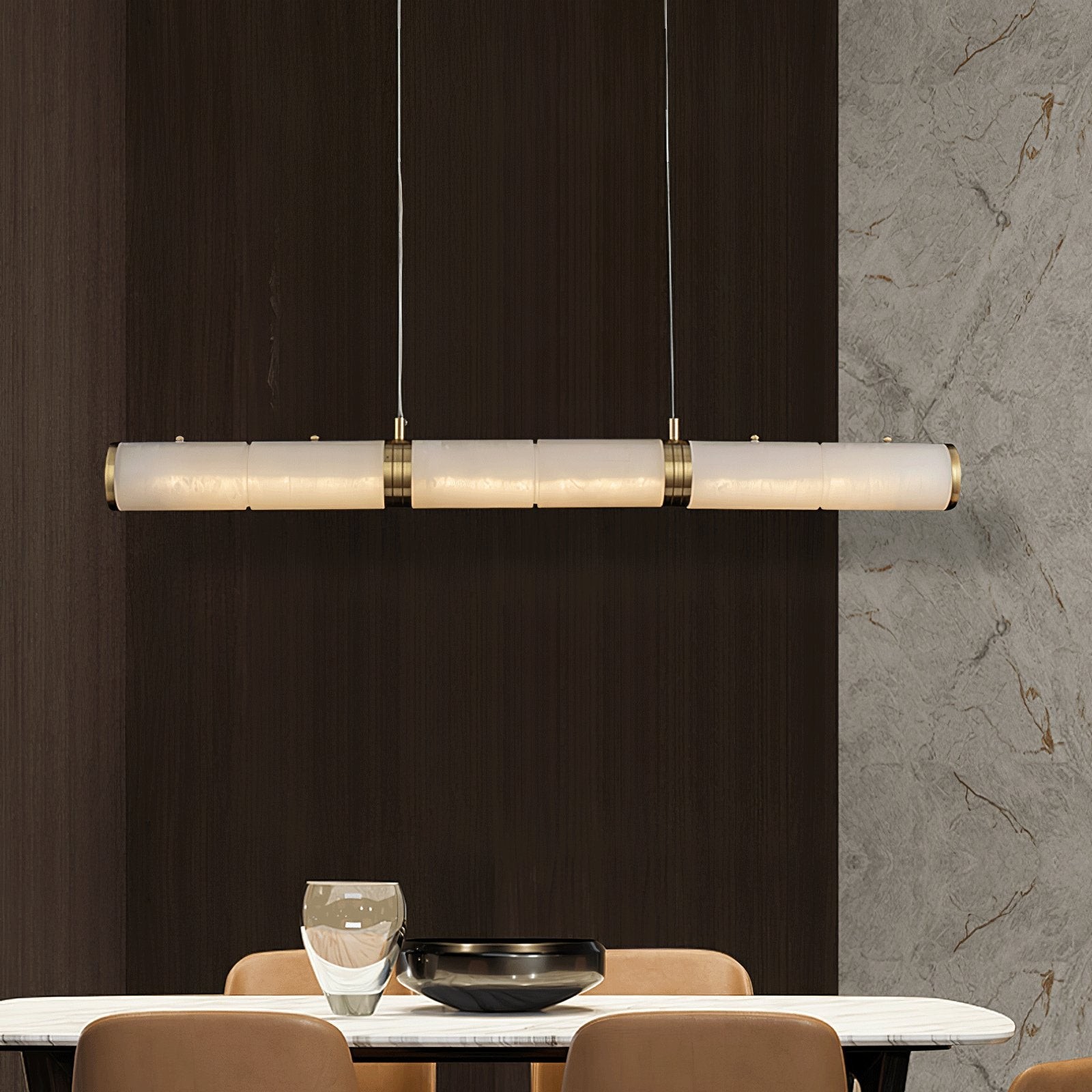 Luxe albasten balken hanglamp HL345