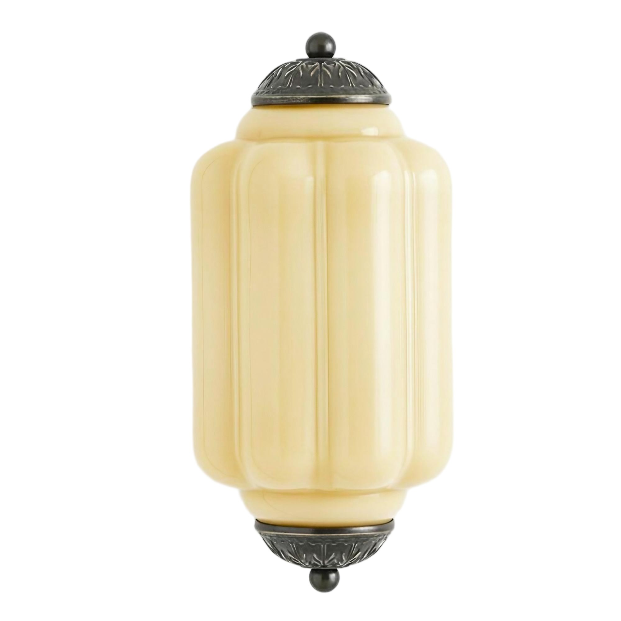 Eloise Long Pumpkin Retro Glazen Inbouw Wandlamp HL951