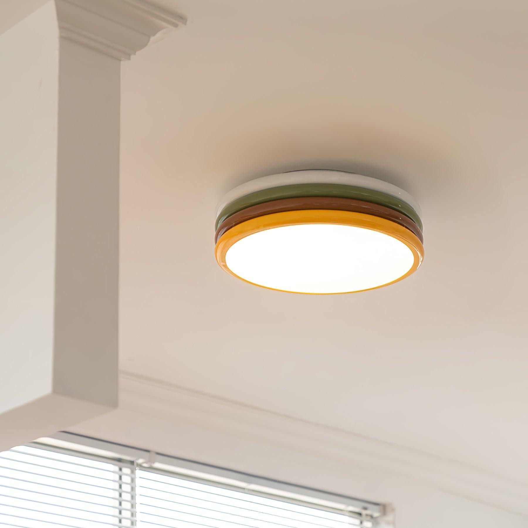 Scandinavische eenvoudige kleurrijke plafondlamp van acryl voor slaapkamer HL486
