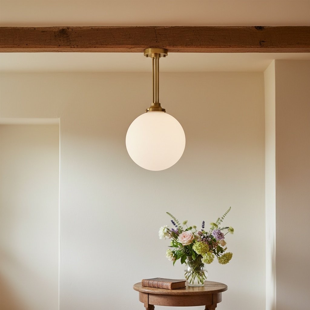 Glorica Glazen Bolvormige Hanglamp - Art Deco Hanglamp voor Thuis HL1704