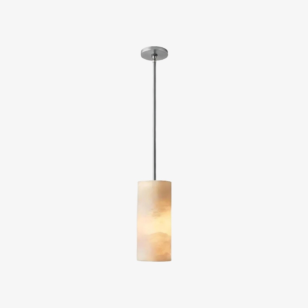 Lumastera cilindrische hanglamp met natuursteenstructuur - Luxe lamp voor de woonkamer HL2544
