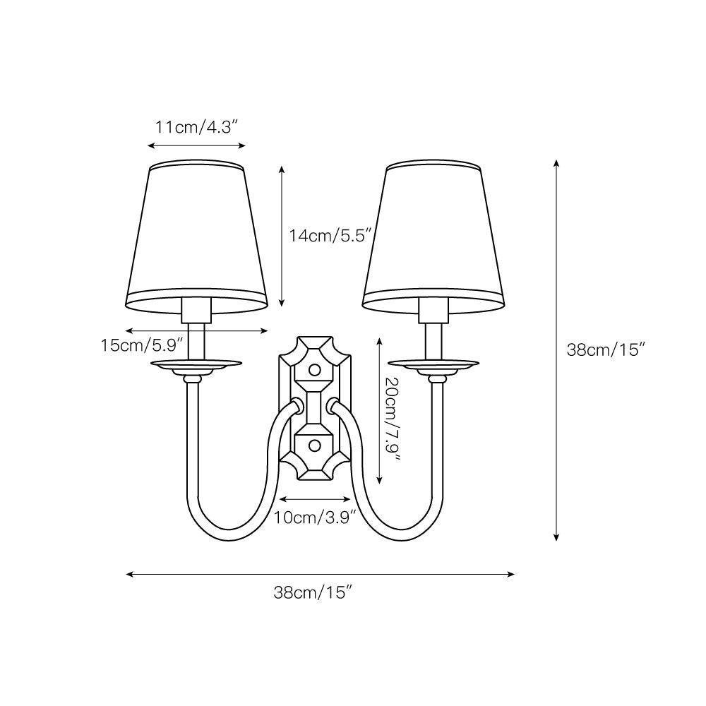 Yorktown wandlamp HL3167