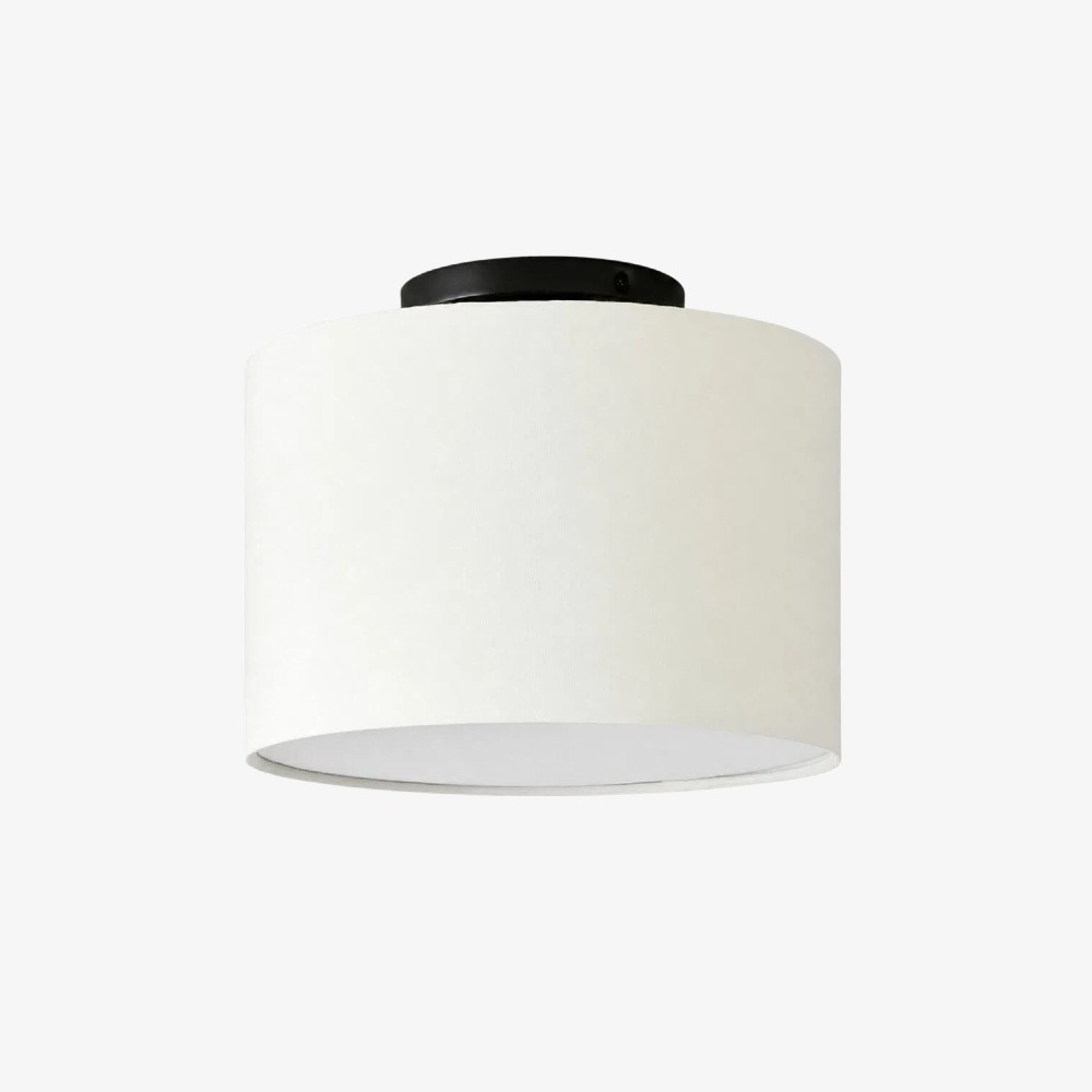 Jelvane Drum Flush Mount met stoffen kap HL1480