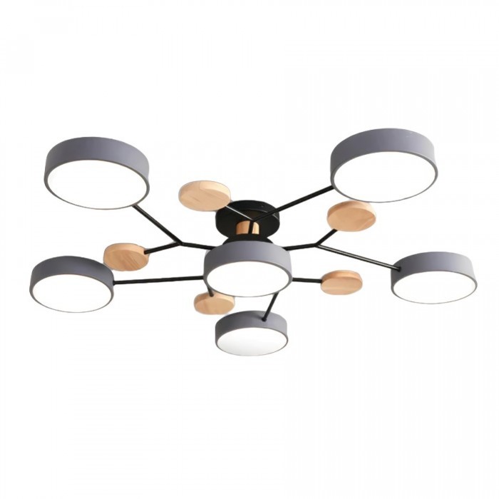 Nordic Vertakte Schijf LED Warm Witte Plafondlamp HL314