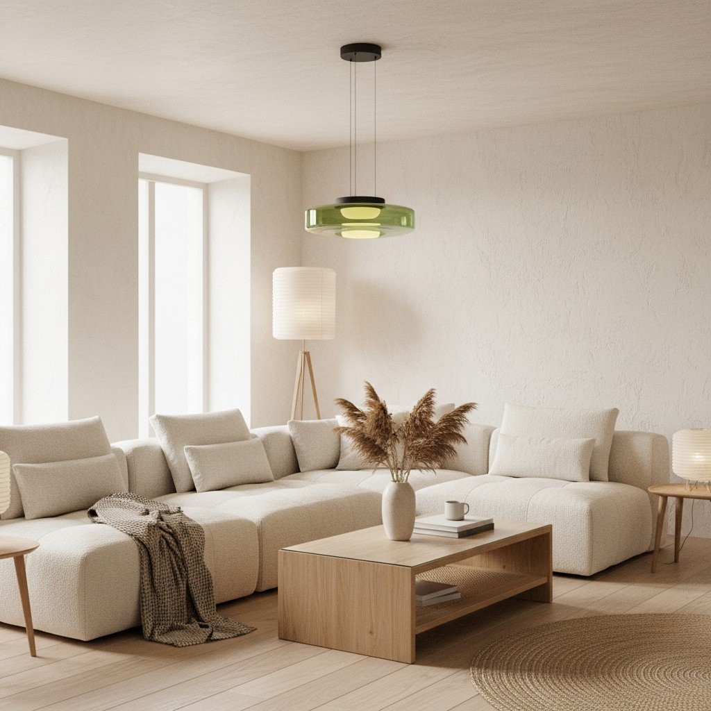 Nora Glazen Schijf Hanglamp - Scandinavische Hanglamp voor Woonkamers en Keukens HL1929