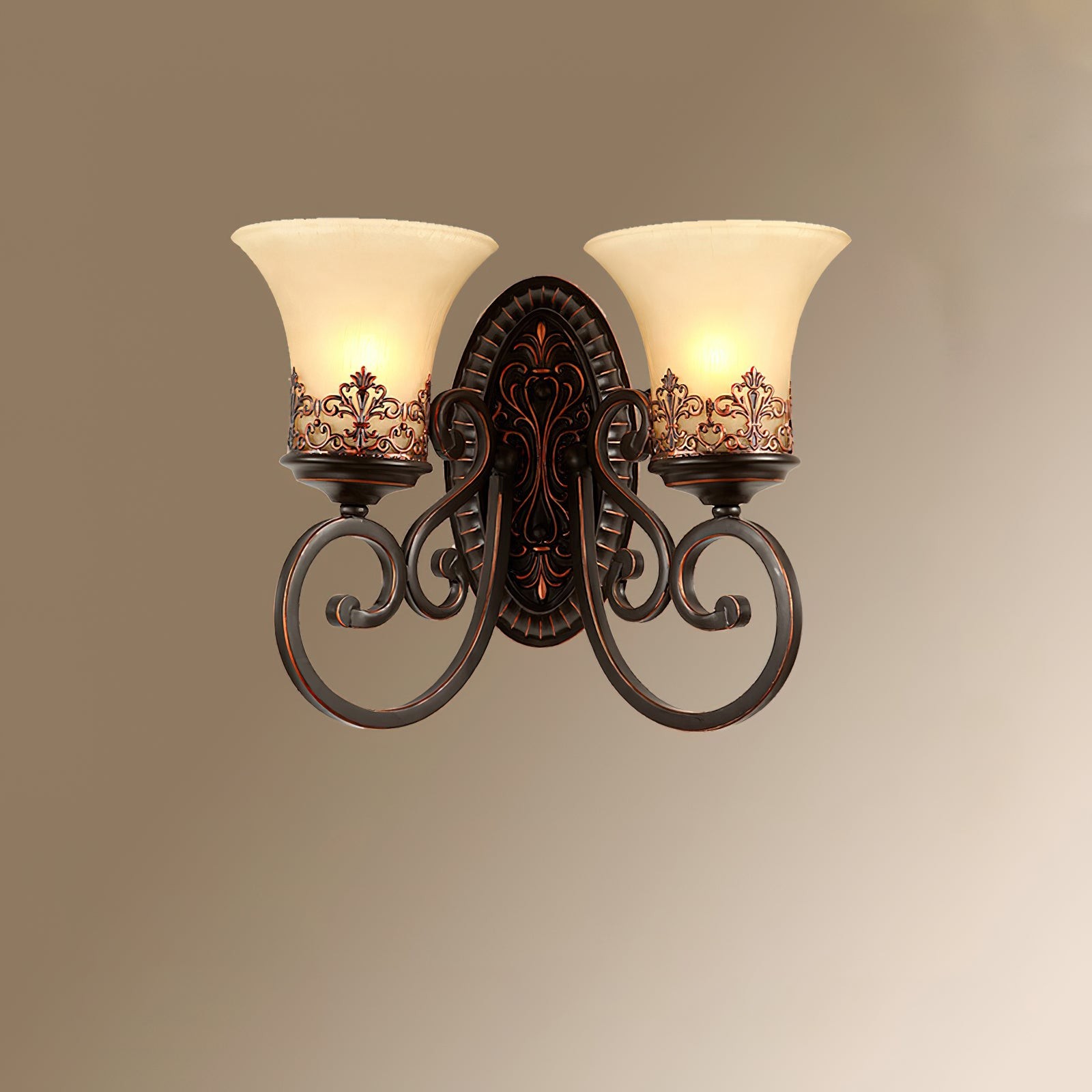 Grote Zwarte Baard Wandlamp HL1159