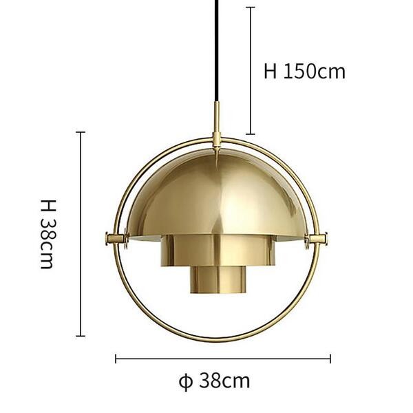 Multilayer Draaibare Metalen Hanglamp HL36