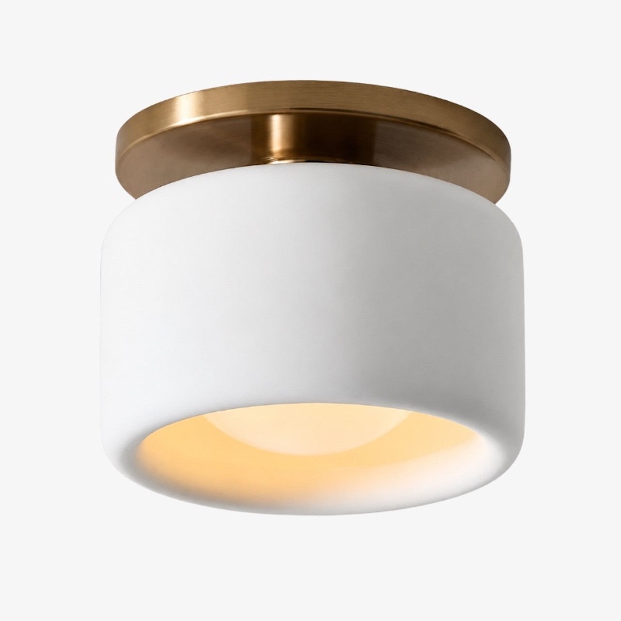 Cerova moderne porseleinen plafondlamp met elegante ivoorkleurige kap HL1621