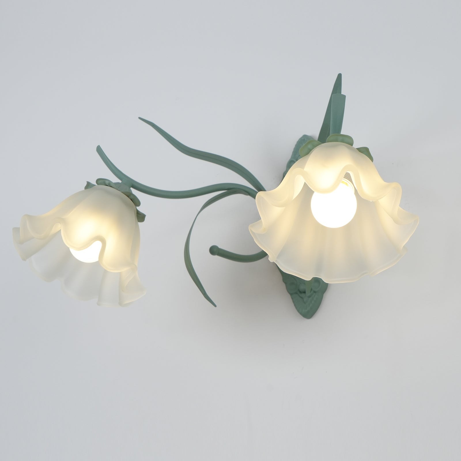 Nordic Retro Leliebloem Glazen Wandlamp HL304