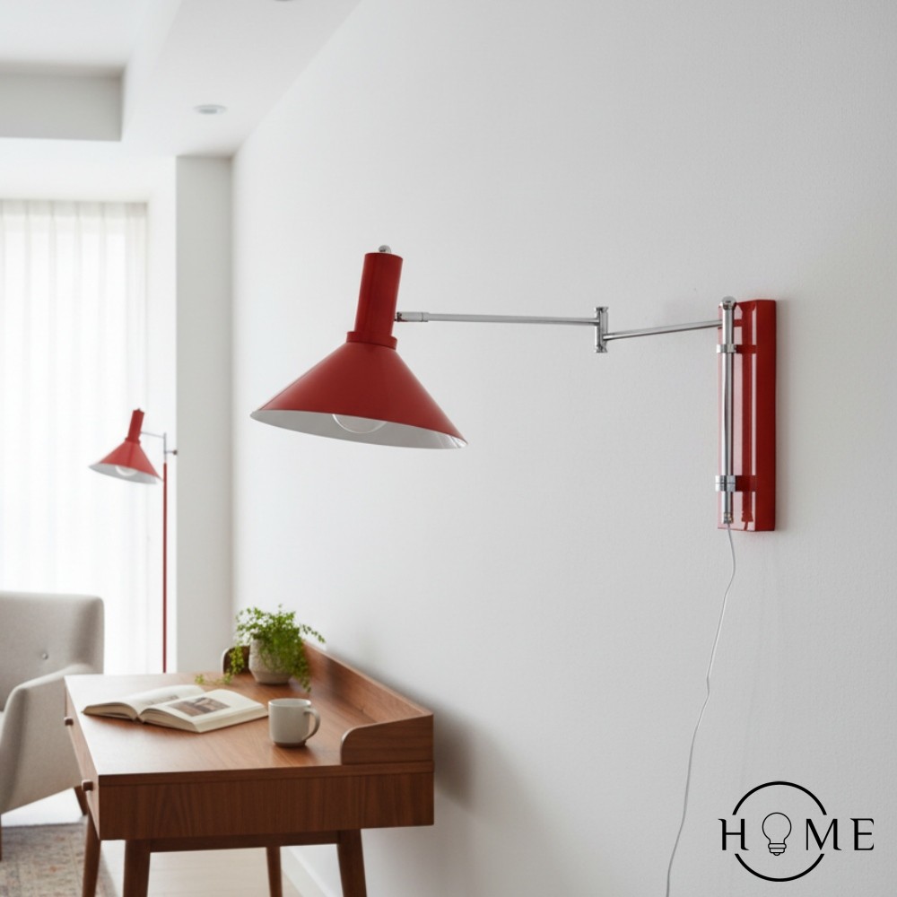 Klassieke moderne verstelbare leeslamp met zwenkarm HL630