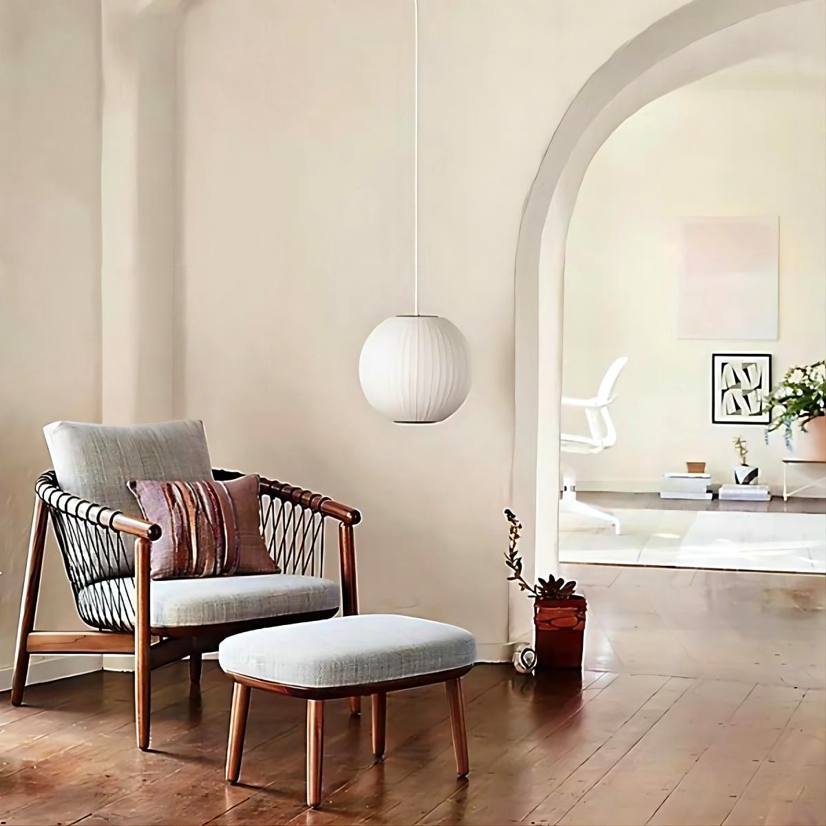 Saucer Zijde Bubble Hanglamp Woonkamer