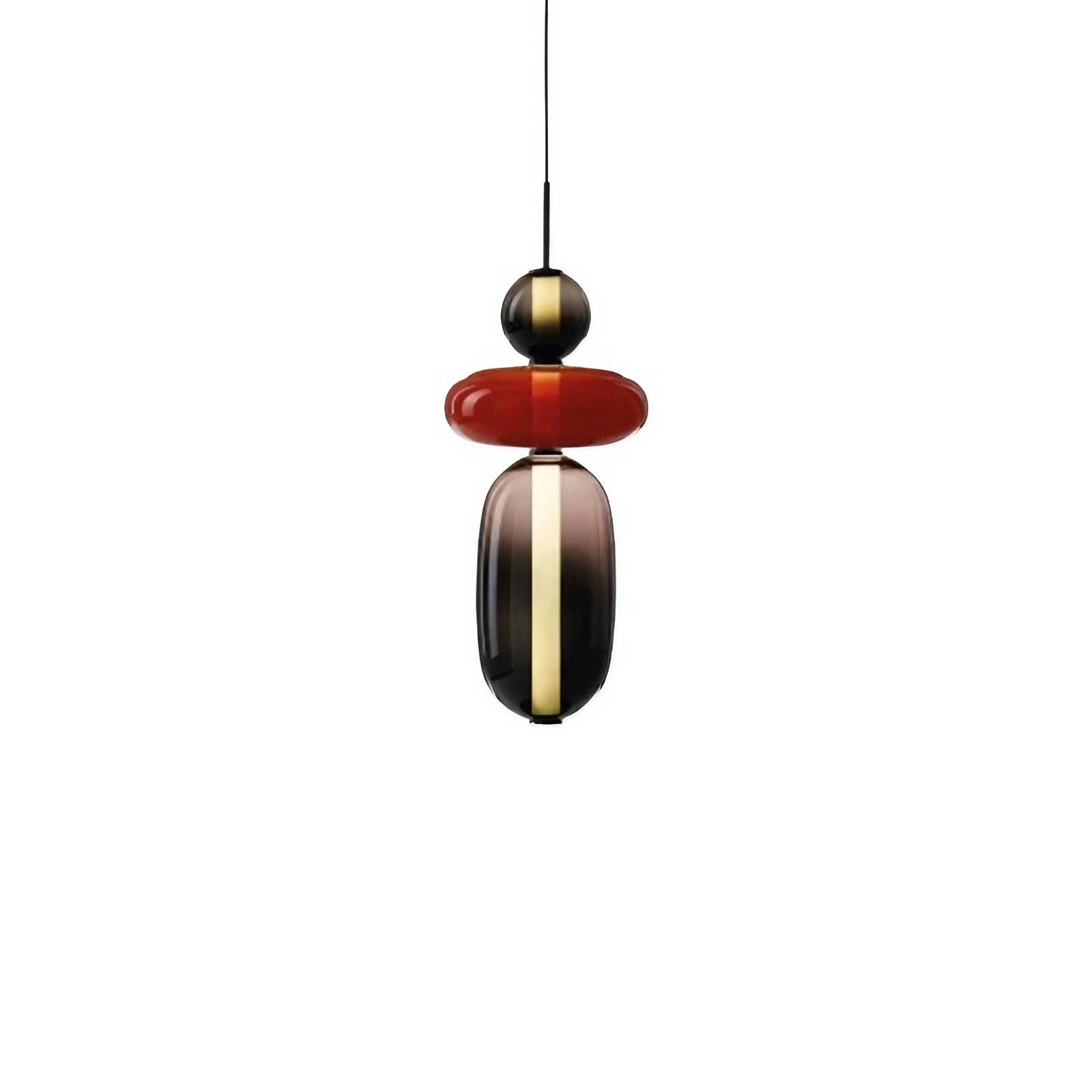 Noordse Hanglamp Van Gebrandschilderd Glas HL299