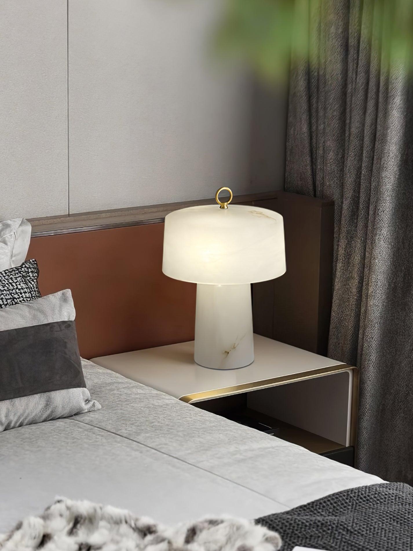 Lichte luxe stijl marmeren stenen tafellamp HL355