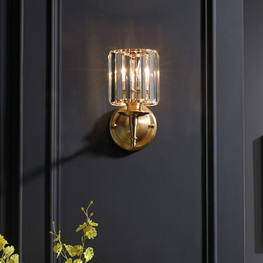 Vintage luxe kristallen wandlamp HL1405