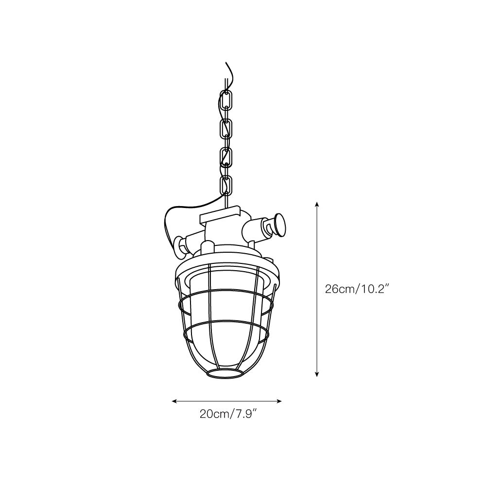 Wandlamp met kooiconstructie HL3182