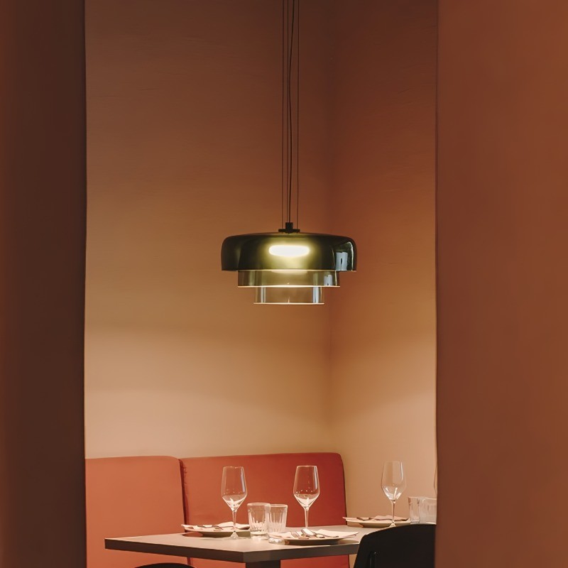 Moderne glazen komvormige hanglamp HL05