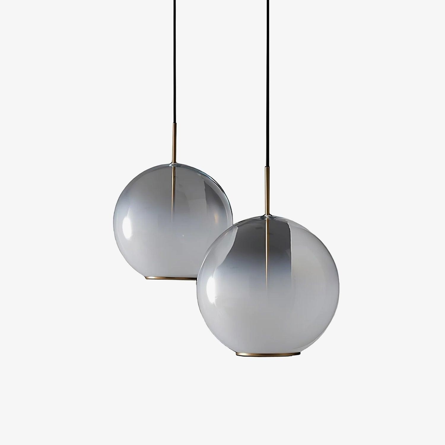 Eenvoudige bolvormige druppelvormige glazen hanglamp HL888