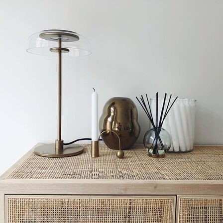 LED Blossi Ronde Glazen Tafellamp