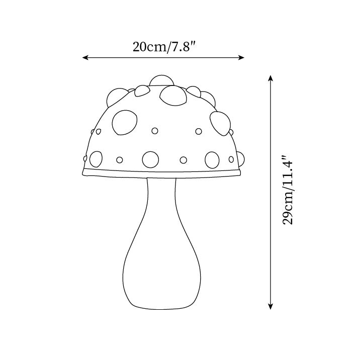 Giftige Paddestoelen Tafellamp HL806