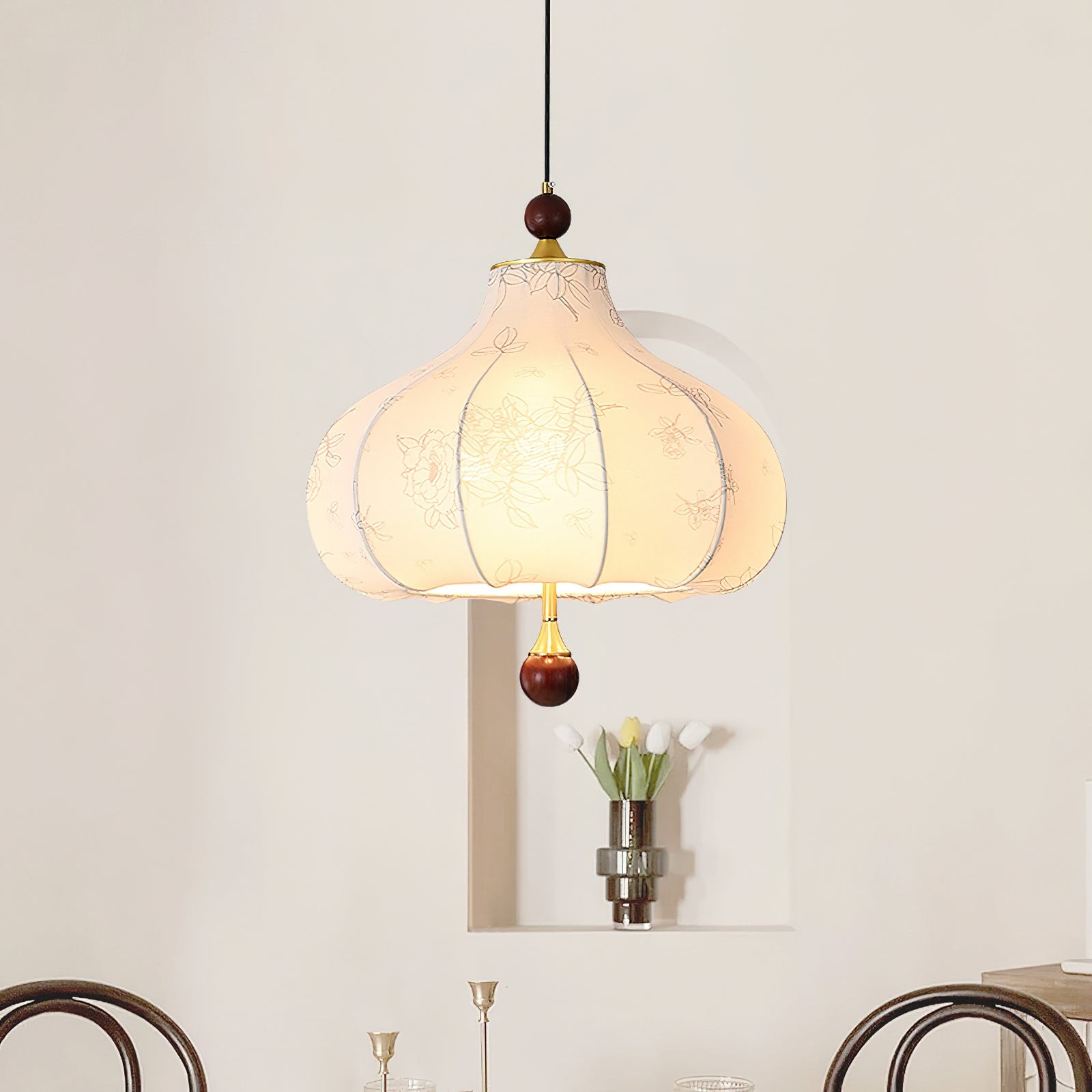 Franse Retro Stoffen Patroon Hanglamp HL496