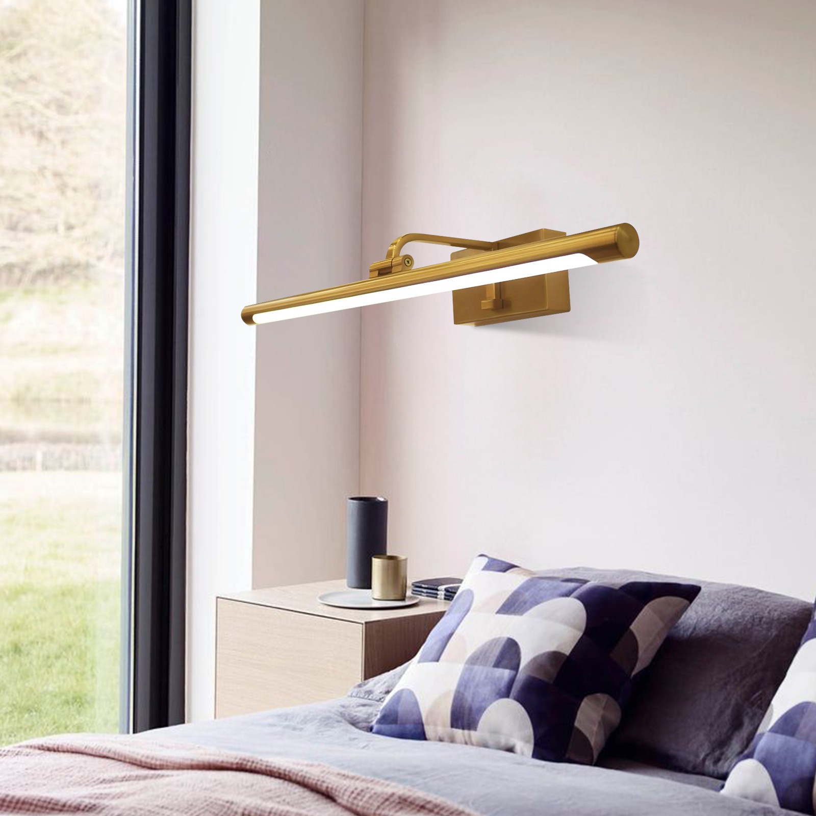 Spiegel Front LED Messing Wandlamp HL452