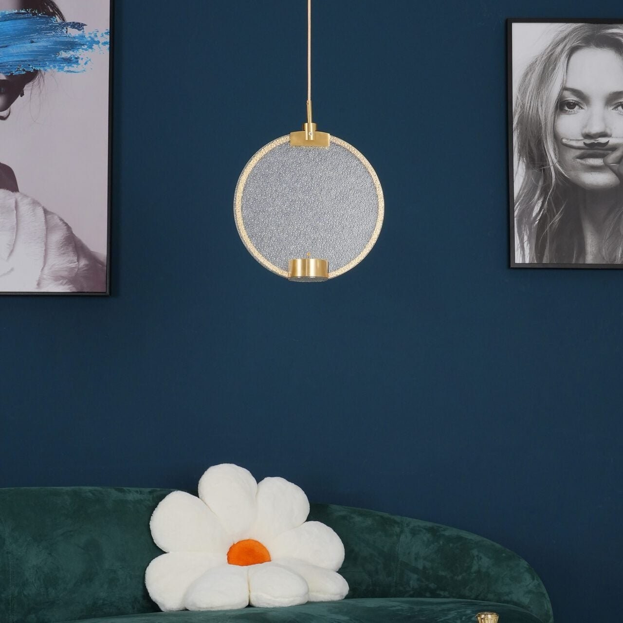 Horo hanglamp met messing frame HL1210
