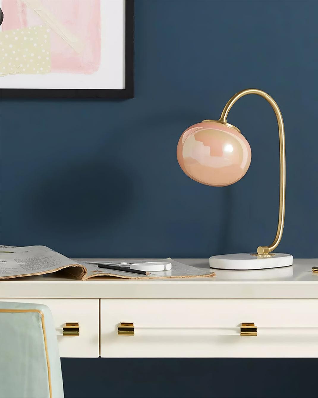 Scandinavische crèmekleurige bal tafellamp voor woonkamer HL597