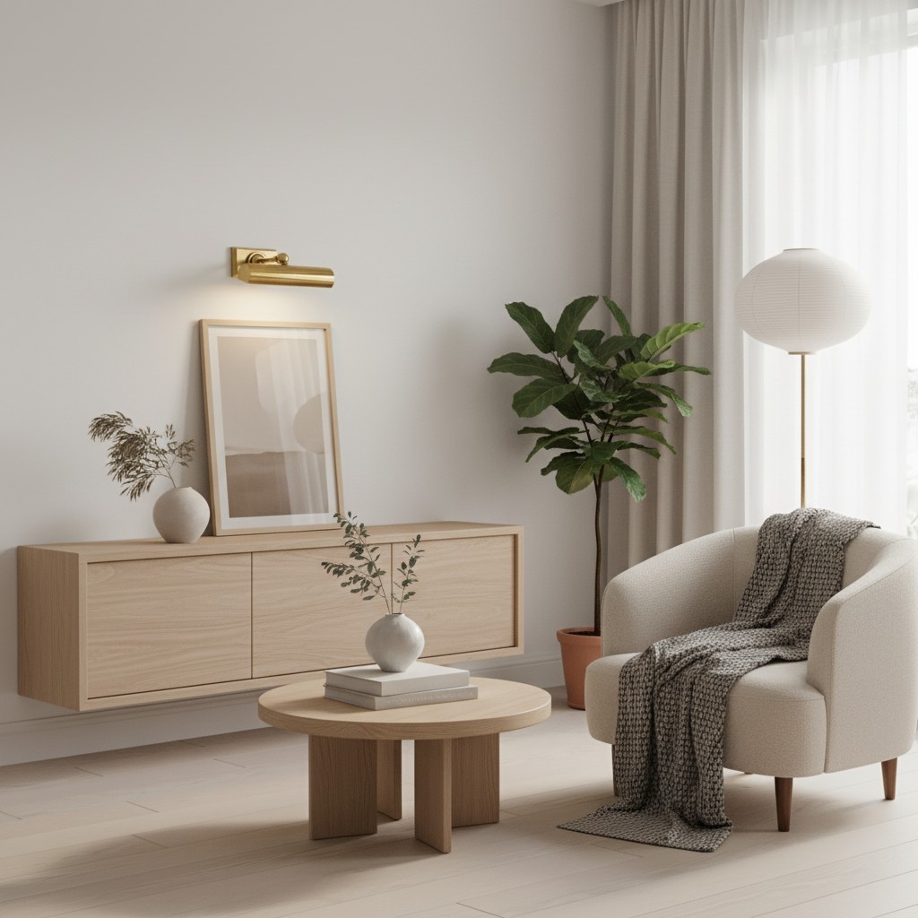 Libris Schilderijlamp - Slanke wandlamp met kunstzinnig design HL2371