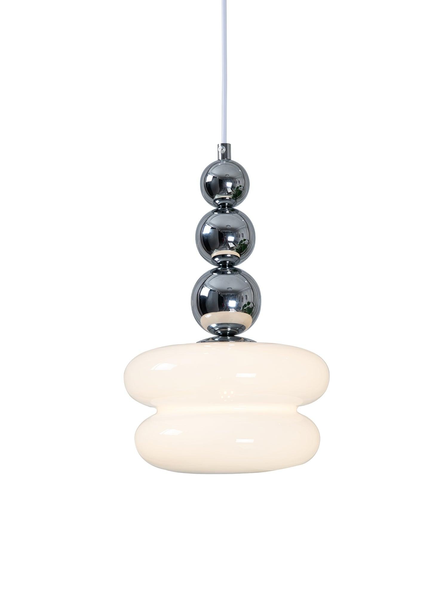 Hedendaagse Scandinavische glazen bolvormige hanglamp voor woonkamer HL689