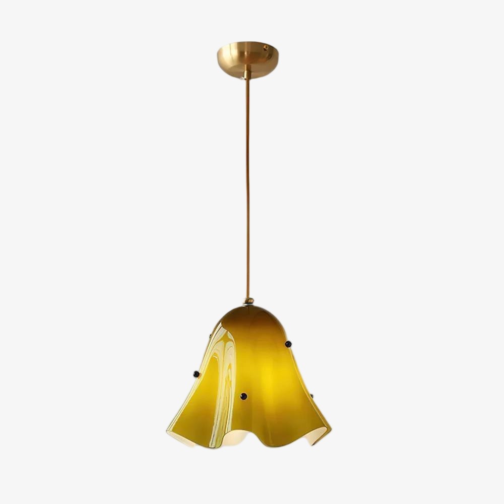Bellina Artistieke Glazen Hanglamp - Moderne Bloei Geïnspireerde Hangende Plafondlamp HL1641