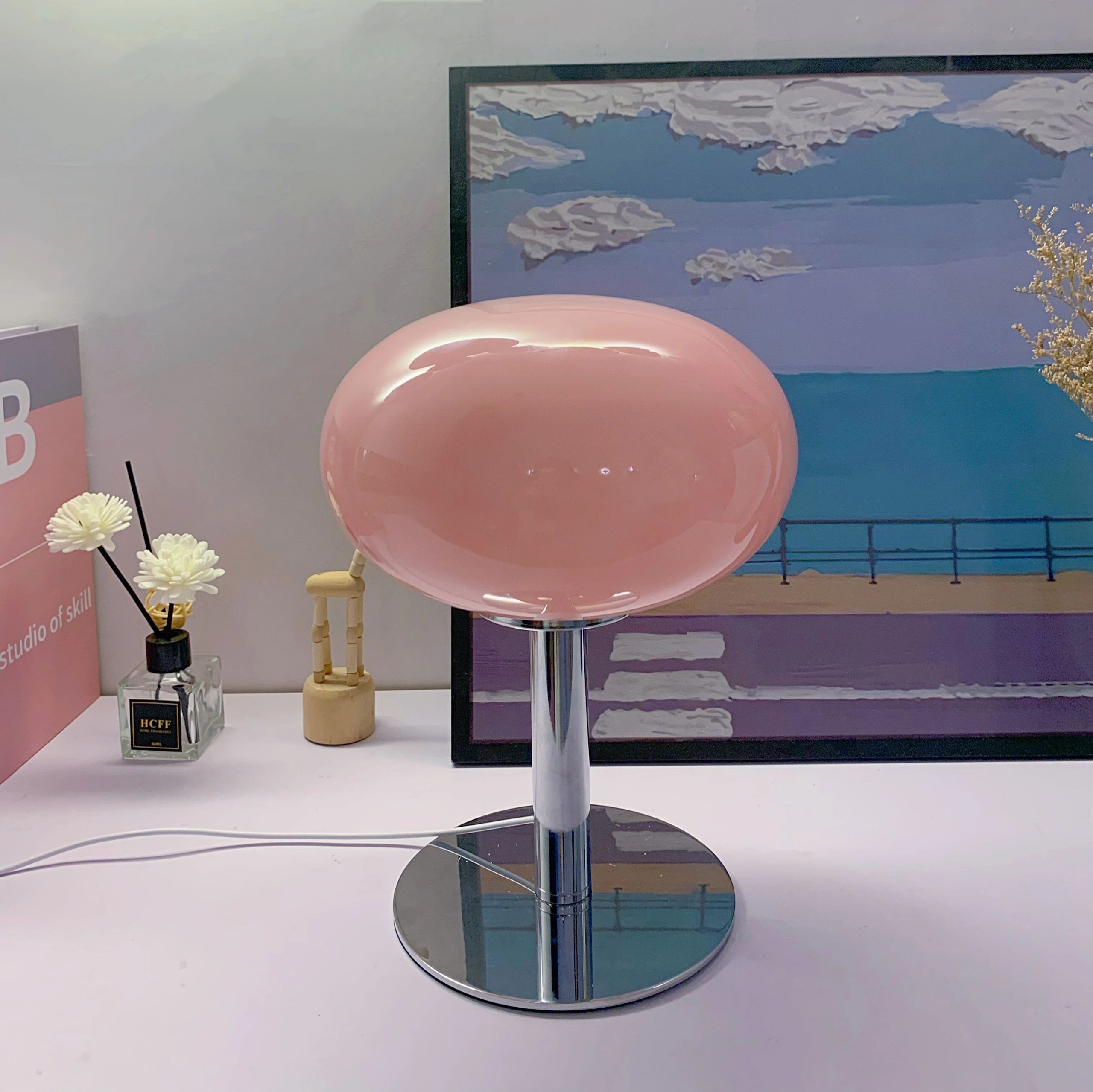 Lollipop Minimalistische Bauhaus Glazen Tafellamp HL81