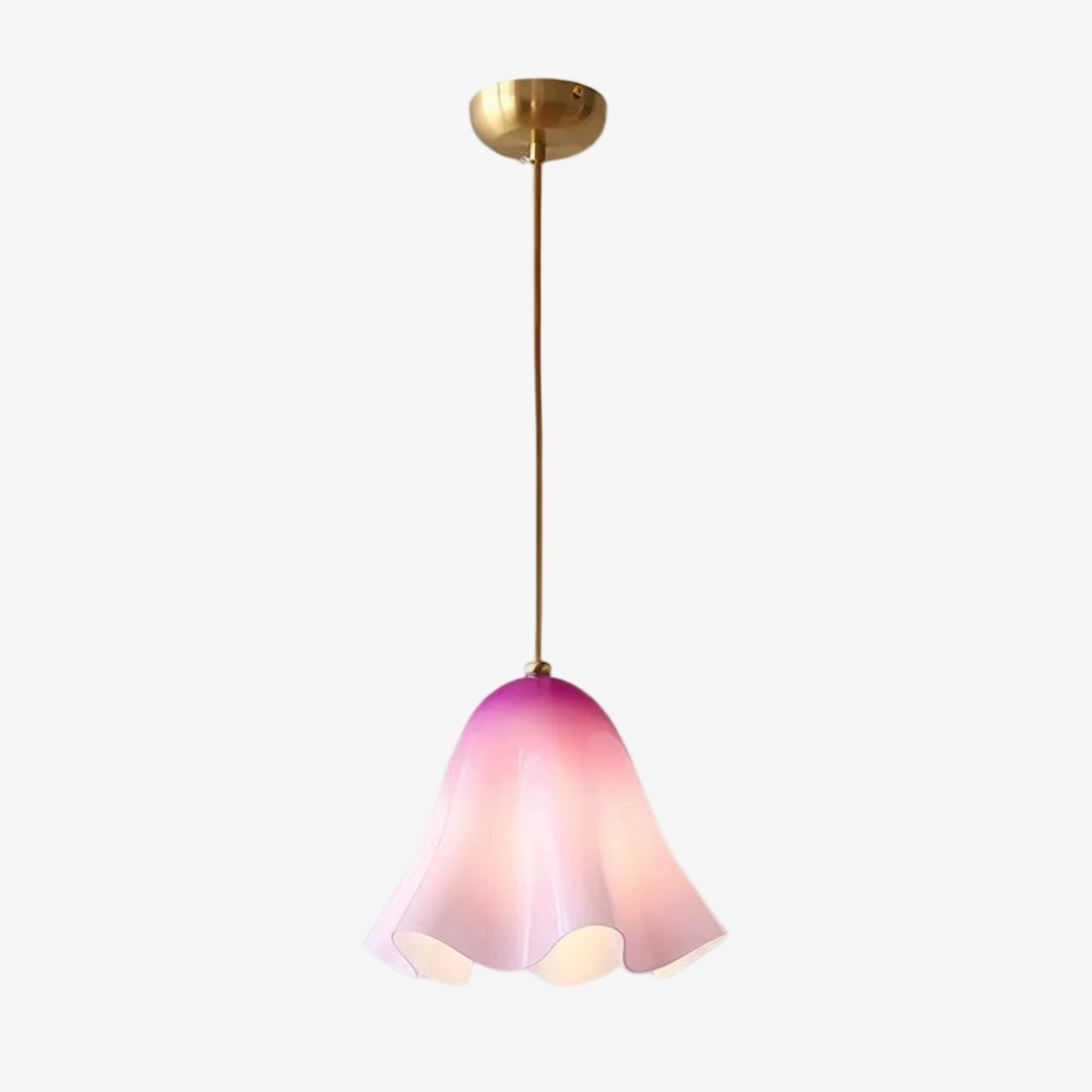 Bellina Artistieke Glazen Hanglamp - Moderne Bloei Geïnspireerde Hangende Plafondlamp HL1641