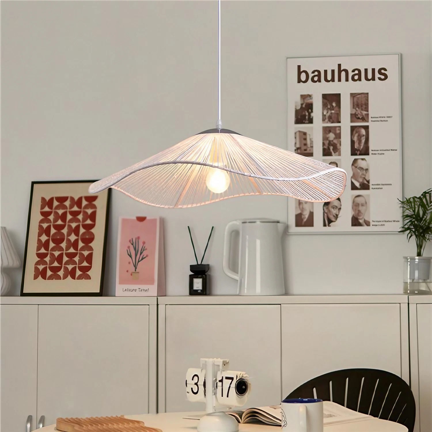 Creatieve Strohoed Lotusblad Hanglamp HL218