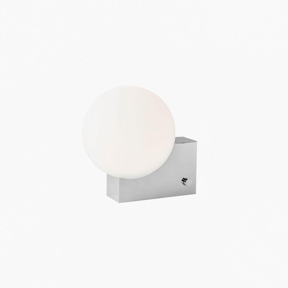 Geometrische lampenvoet glazen bol tafellamp HL523